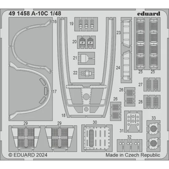 Eduard 491458 1/48 A-10C Photo-Etched for Aircraft
