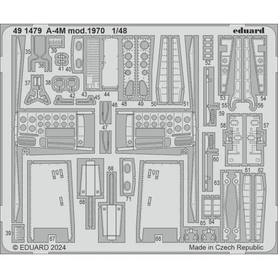 Eduard 491479 1/48 A-4M mod. 1970 Photo-Etched for Aircraft Photo etched set