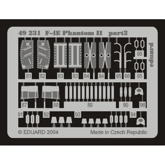 Eduard 49231 1/48 F-4E Photo-Etched for Aircraft Photo etched set