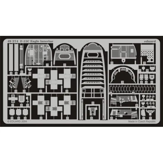 Eduard 49274 1/48 F-15C interior Photo-Etched for Aircraft Photo etched set