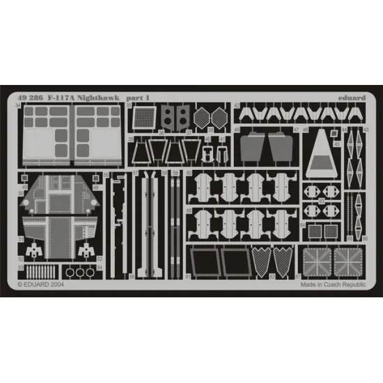 Eduard 49286 1/48 F-117A Photo-Etched for Aircraft Photo etched set