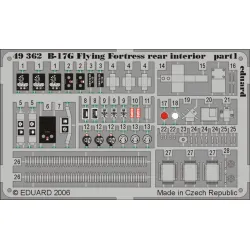 Eduard 49362 1/48 B-17G rear interior Photo-Etched for Aircraft Photo etched set