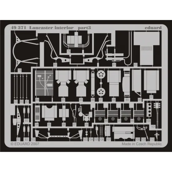 Eduard 49371 1/48 Lancaster interior Photo-Etched for Aircraft Photo etched set