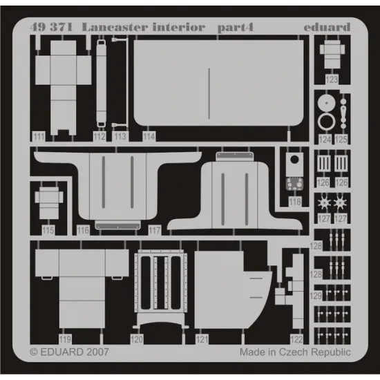 Eduard 49371 1/48 Lancaster interior Photo-Etched for Aircraft Photo etched set
