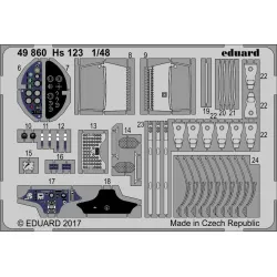 Eduard 49860 1/48 Hs 123 Photo-Etched for Aircraft Photo etched set