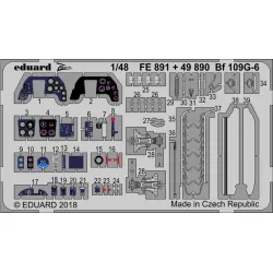 Eduard 49890 1/48 Bf 109G-6 Photo-Etched for Aircraft Photo etched set