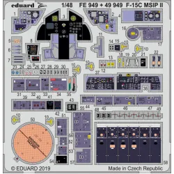Eduard 49949 1/48 F-15C MSIP II interior Photo-Etched for Aircraft Photo etched set