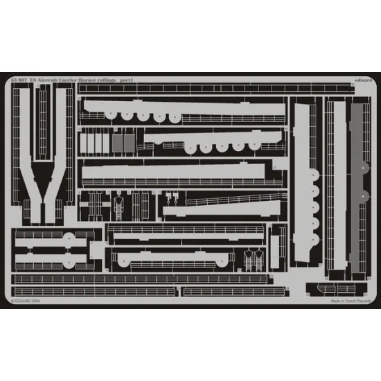 Eduard 53007 1/350 US Aircraft Carrier Hornet railings 0 Photo-Etched for Ships Photo etched set