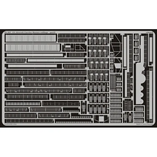 Eduard 53007 1/350 US Aircraft Carrier Hornet railings 0 Photo-Etched for Ships Photo etched set