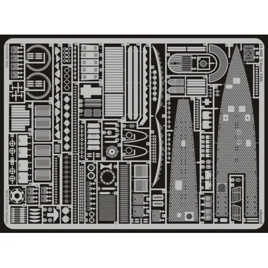 Eduard 53008 1/72 U-boat VIIC Photo-Etched for Ships Photo etched set