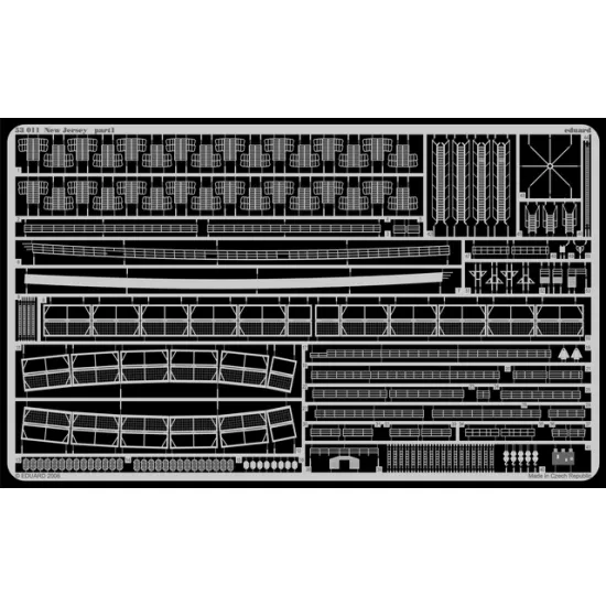 Eduard 53011 1/350 New Jersey 0 Photo-Etched for Ships Photo etched set