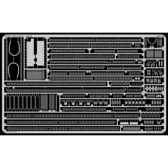 Eduard 53011 1/350 New Jersey 0 Photo-Etched for Ships Photo etched set
