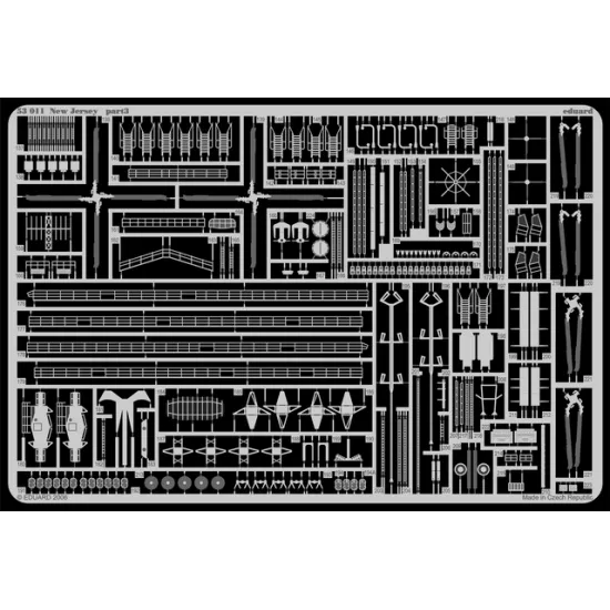 Eduard 53011 1/350 New Jersey 0 Photo-Etched for Ships Photo etched set
