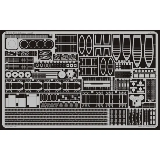 Eduard 53016 1/350 USS Arizona 0 Photo-Etched for Ships Photo etched set