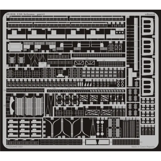 Eduard 53016 1/350 USS Arizona 0 Photo-Etched for Ships Photo etched set