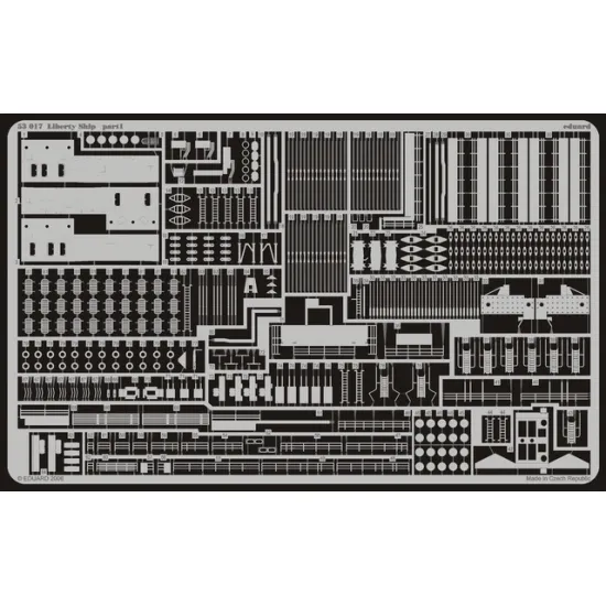 Eduard 53017 1/350 Liberty Ship 0 Photo-Etched for Ships Photo etched set