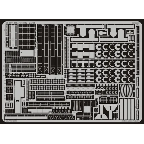 Eduard 53017 1/350 Liberty Ship 0 Photo-Etched for Ships Photo etched set
