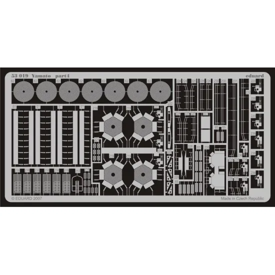 Eduard 53019 1/350 Yamato 0 Photo-Etched for Ships Photo etched set