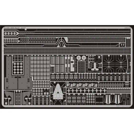 Eduard 53020 1/350 HMS Hood 0 Photo-Etched for Ships Photo etched set