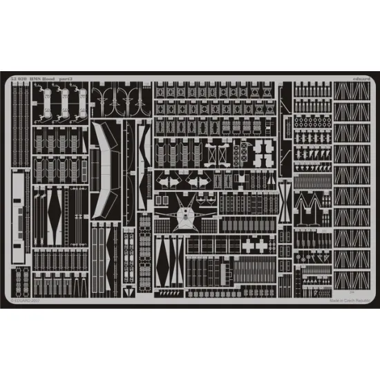 Eduard 53020 1/350 HMS Hood 0 Photo-Etched for Ships Photo etched set