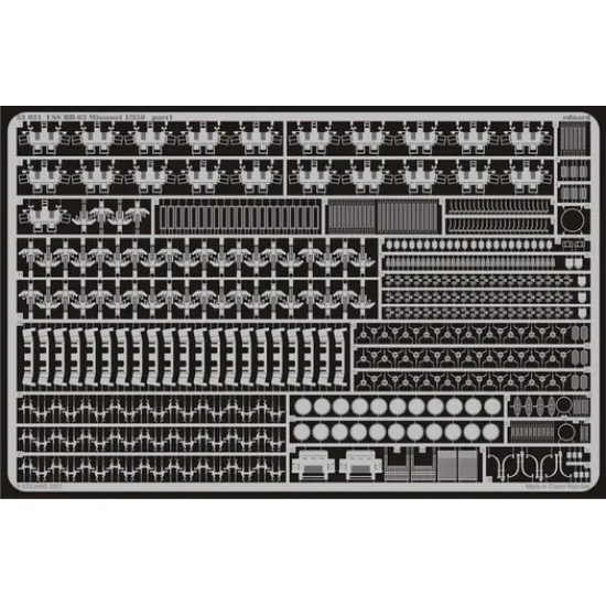 Eduard 53021 1/350 USS BB-63 Missouri 0 Photo-Etched for Ships Photo etched set