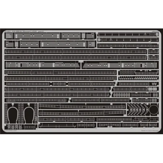 Eduard 53021 1/350 USS BB-63 Missouri 0 Photo-Etched for Ships Photo etched set