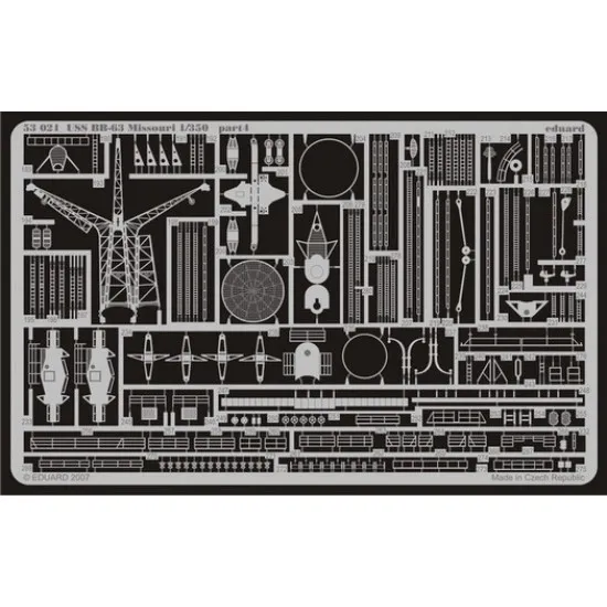 Eduard 53021 1/350 USS BB-63 Missouri 0 Photo-Etched for Ships Photo etched set