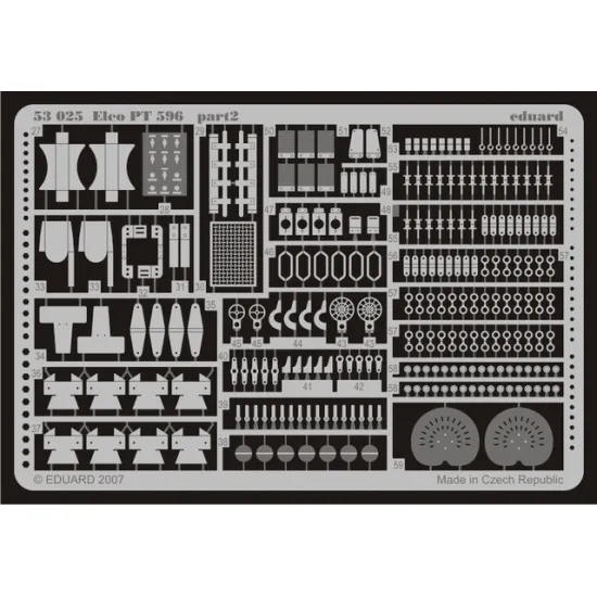 Eduard 53025 1/35 Elco PT 596 Photo-Etched for Ships Photo etched set
