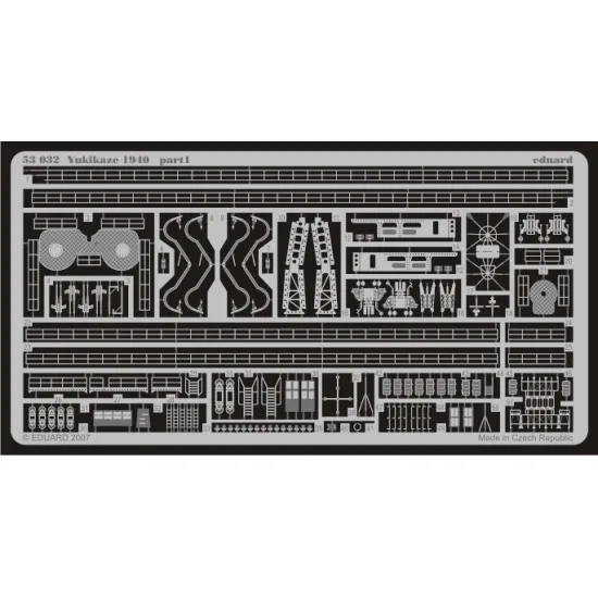 Eduard 53032 1/350 Yukikaze 1940 0 Photo-Etched for Ships Photo etched set