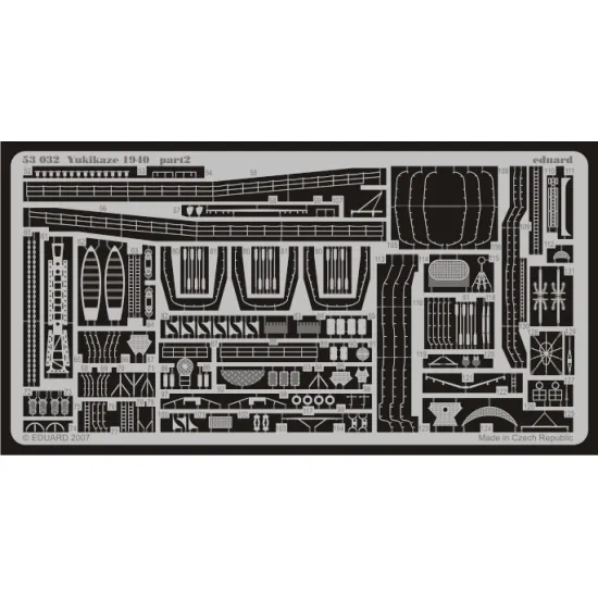 Eduard 53032 1/350 Yukikaze 1940 0 Photo-Etched for Ships Photo etched set