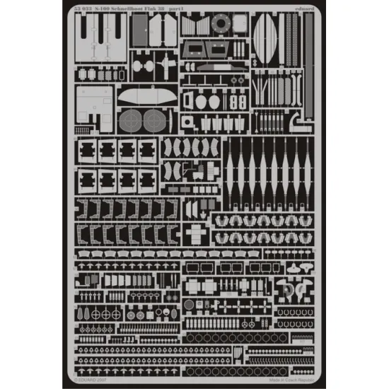 Eduard 53033 1/72 S-100 Schnellboot Flak 38 20mm Photo-Etched for Ships Photo etched set