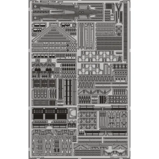 Eduard 53035 1/350 Bismarck 0 Photo-Etched for Ships Photo etched set