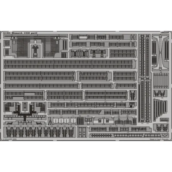 Eduard 53035 1/350 Bismarck 0 Photo-Etched for Ships Photo etched set