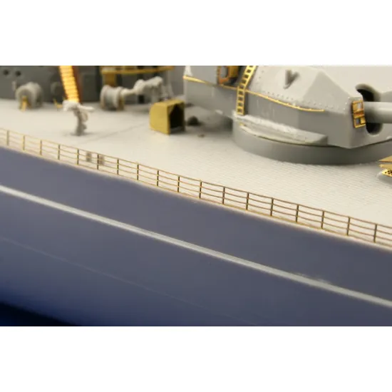 Eduard 53036 1/350 Bismarck railings and turrets 0 Photo-Etched for Ships Photo etched set