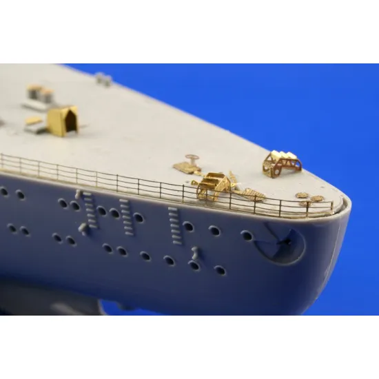 Eduard 53036 1/350 Bismarck railings and turrets 0 Photo-Etched for Ships Photo etched set