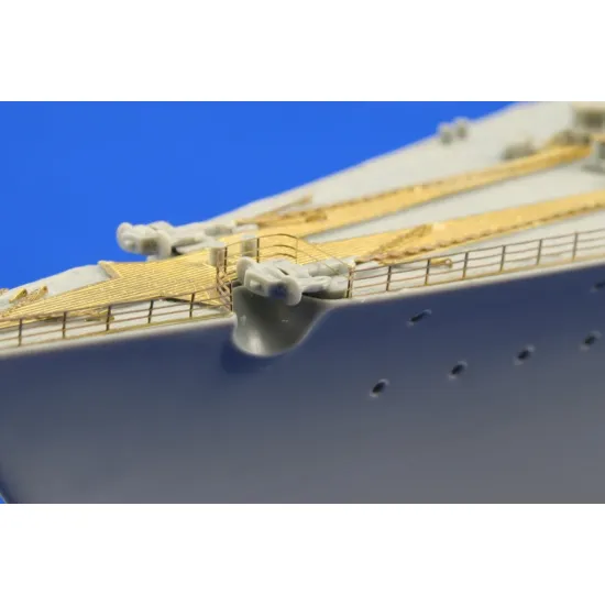 Eduard 53036 1/350 Bismarck railings and turrets 0 Photo-Etched for Ships Photo etched set