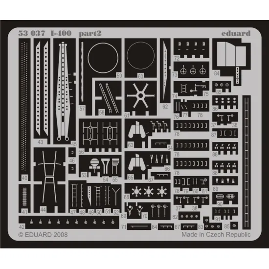 Eduard 53037 1/350 I-400 0 Photo-Etched for Ships Photo etched set