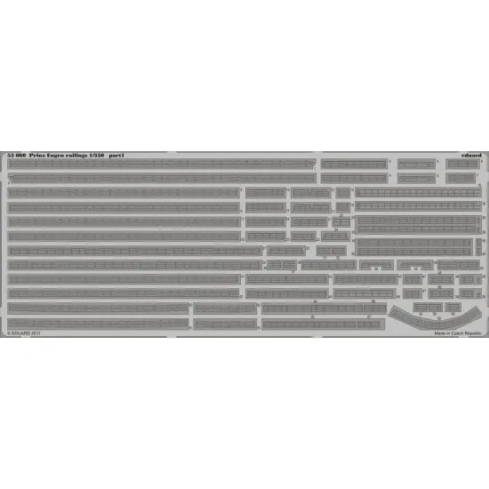 Eduard 53060 1/350 Prinz Eugen railings 0 Photo-Etched for Ships Photo etched set