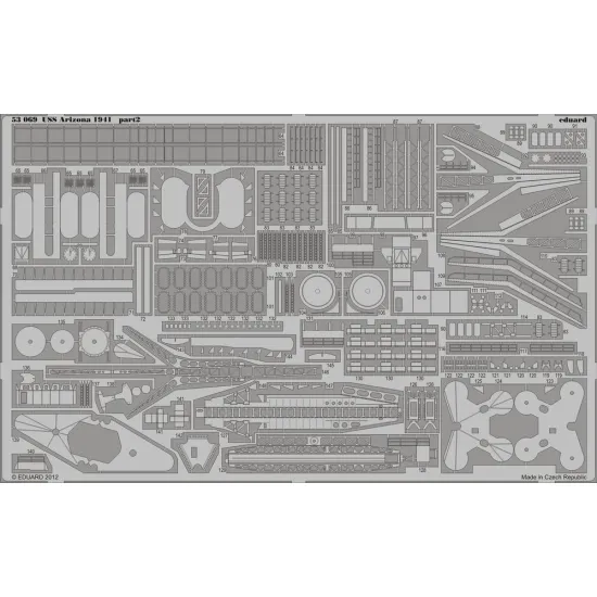 Eduard 53069 1/350 USS Arizona 1941 0 Photo-Etched for Ships Photo etched set