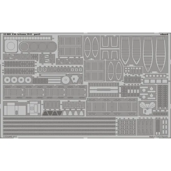 Eduard 53069 1/350 USS Arizona 1941 0 Photo-Etched for Ships Photo etched set