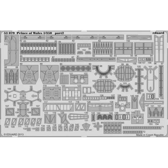 Eduard 53079 1/350 Prince of Wales 0 Photo-Etched for Ships Photo etched set