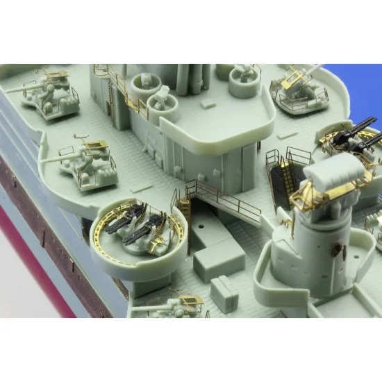 Eduard 53105 1/350 USS CA-35 Indianapolis railings 0 Photo-Etched for Ships Photo etched set