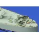 Eduard 53105 1/350 USS CA-35 Indianapolis railings 0 Photo-Etched for Ships Photo etched set