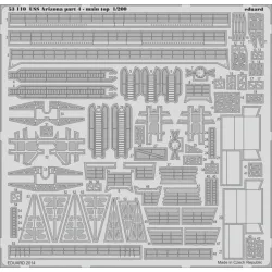 Eduard 53110 1/200 USS Arizona part 4 - main top 1/200 Photo-Etched for Ships Photo etched set