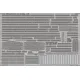 Eduard 53165 1/350 HMS King George V cranes & railings 0 Photo-Etched for Ships Photo etched set