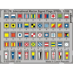 Eduard 53178 1/350 International Marine Signal Flags STEEL 0 Photo-Etched for Ships Photo etched set