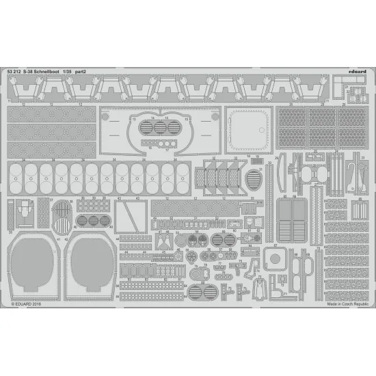 Eduard 53212 1/35 S-38 Schnellboot Photo-Etched for Ships Photo etched set