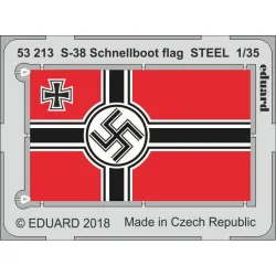 Eduard 53213 1/35 S-38 Schnellboot flag STEEL Photo-Etched for Ships Photo etched set