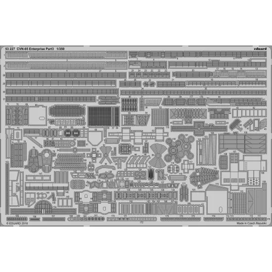 Eduard 53227 1/350 CVN-65 Enterprise pt.3 0 Photo-Etched for Ships Photo etched set