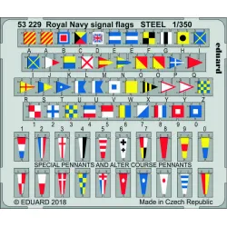 Eduard 53229 1/350 Royal Navy signal flags STEEL 0 Photo-Etched for Ships Photo etched set